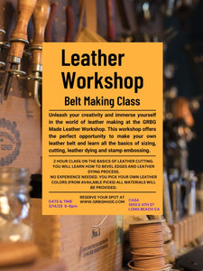 Leather Workshop “Belt Making”